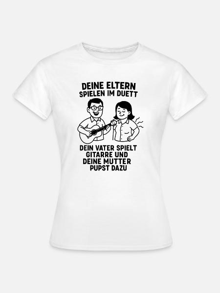 duett eltern musik - Frauen T-Shirt - Weiß