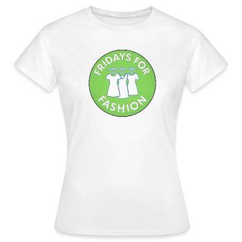 Fridays for Fashion Clothing Hanger - Women's T-Shirt - white - Front - AI Model Female 172 dark (172cm)