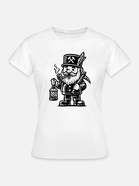 Bergmann Räuchermann Erzgebirge - Frauen T-Shirt - Weiß