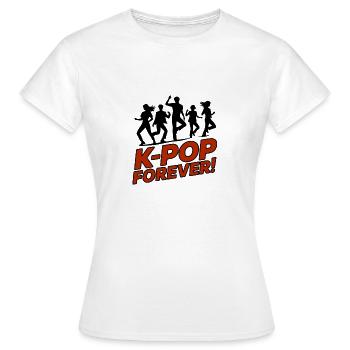 K-Pop Forever Tanzclub - Frauen T-Shirt - Weiß - Vorne - AI Model Female 172 dark (172cm)