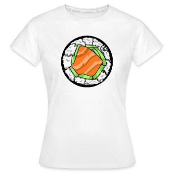 Sushi au saumon japonais Art culinaire japonais - T-shirt Femme - blanc - Devant - AI Model Female 172 dark (172cm)