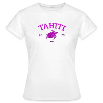 Tahiti - Turtle - French Polynesia - Schildkröte - Women's T-Shirt - white - Front - AI Model Female 172 dark (172cm)