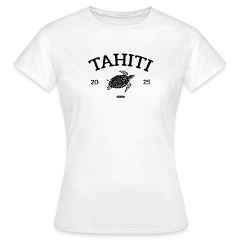 Tahiti - Turtle - French Polynesia - Schildkröte - Women's T-Shirt - white - Front - AI Model Female 172 dark (172cm)
