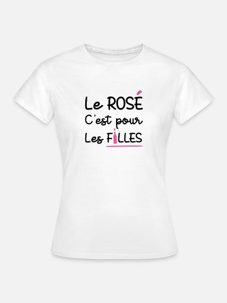 ROSÉ IST WAS FÜR MÄDCHEN! - Frauen T-Shirt - Weiß