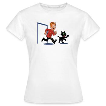 Franky & Meeko - Humbug Hotel - T-shirt Femme - blanc - Devant - AI Model Female 172 dark (172cm)
