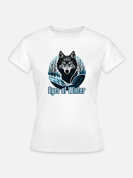 Augen des Winters - Frauen T-Shirt - Weiß