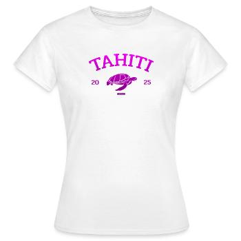 Tahiti - Turtle - French Polynesia - Schildkröte - Women's T-Shirt - white - Front - AI Model Female 172 dark (172cm)
