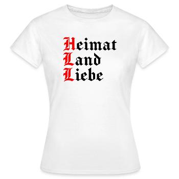 Home Country Dear Proud German Patriot - Women's T-Shirt - white - Front - AI Model Female 172 dark (172cm)