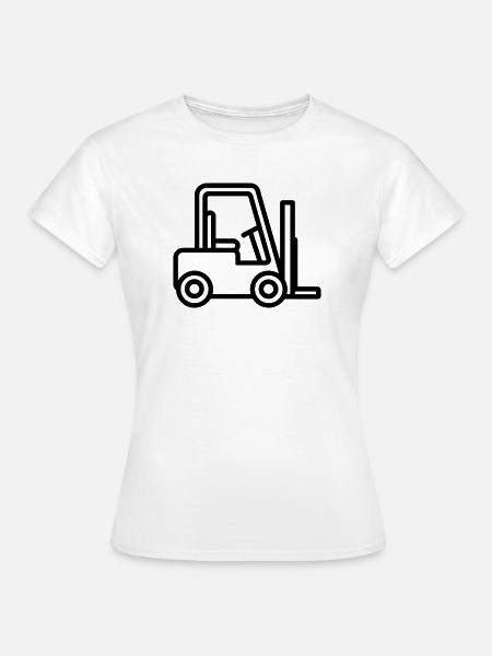 Gabelstapler - Frauen T-Shirt - Weiß