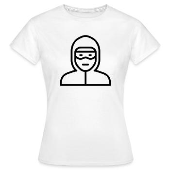hacker - T-shirt Femme - blanc - Devant - AI Model Female 172 dark (172cm)