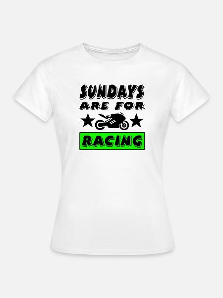 Motorrad - Frauen T-Shirt - Weiß