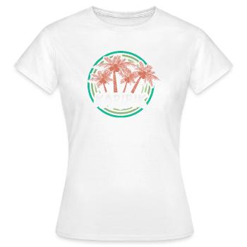 Vacances Caraïbes - T-shirt Femme - blanc - Devant - AI Model Female 172 dark (172cm)