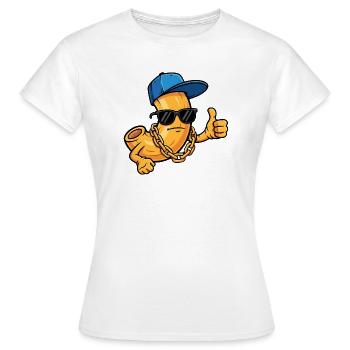 Mac n Cheese - Frauen T-Shirt - Weiß - Vorne - AI Model Female 172 dark (172cm)
