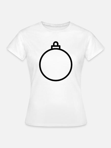 Christbaumkugel - Frauen T-Shirt - Weiß
