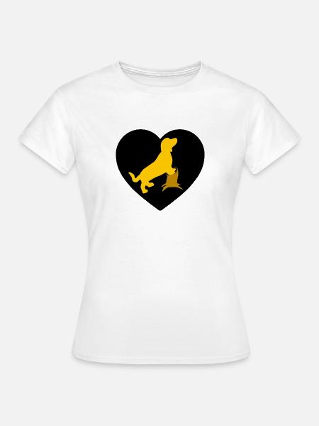 Dackel - Frauen T-Shirt - Weiß