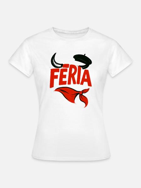 Feria – Baskenland - Frauen T-Shirt - Weiß