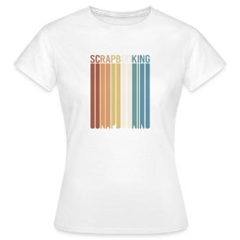 Album de scrapbooking - T-shirt Femme - blanc - Devant - AI Model Female 172 dark (172cm)