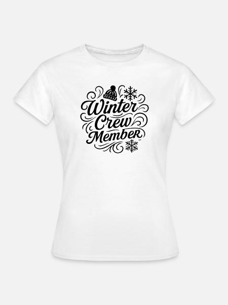 Winter Crew - Frauen T-Shirt - Weiß