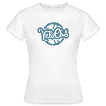 Velo Club – votre design exclusif pour cyclistes - T-shirt Femme - blanc - Devant - AI Model Female 172 dark (172cm)