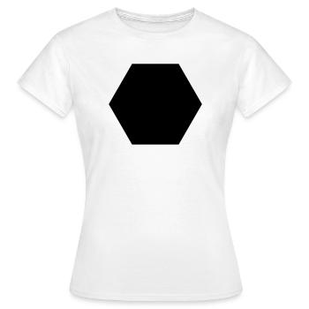 Hexagone Noir - T-shirt Femme - blanc - Devant - AI Model Female 172 dark (172cm)