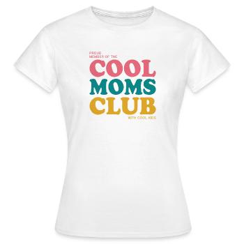 Cool Moms Club - with cool Kids - Frauen T-Shirt - Weiß - Vorne - AI Model Female 172 dark (172cm)