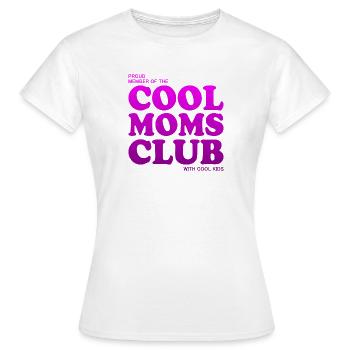 Cool Moms Club - with cool Kids - Frauen T-Shirt - Weiß - Vorne - AI Model Female 172 dark (172cm)