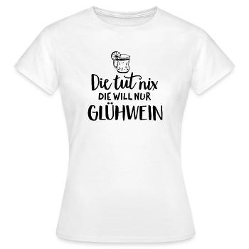 Humour de l’expression du vin chaud - T-shirt Femme - blanc - Devant - AI Model Female 172 dark (172cm)