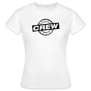 Tampon de l’équipage - T-shirt Femme - blanc - Devant - AI Model Female 172 dark (172cm)