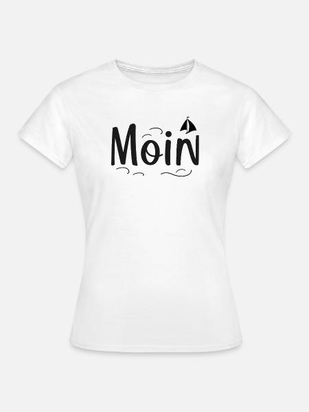 Moin - Frauen T-Shirt - Weiß