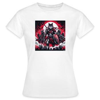 Les loups de la Légion Pourpre - T-shirt Femme - blanc - Devant - AI Model Female 172 dark (172cm)