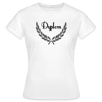 dyplom - Frauen T-Shirt - Weiß - Vorne - AI Model Female 172 dark (172cm)