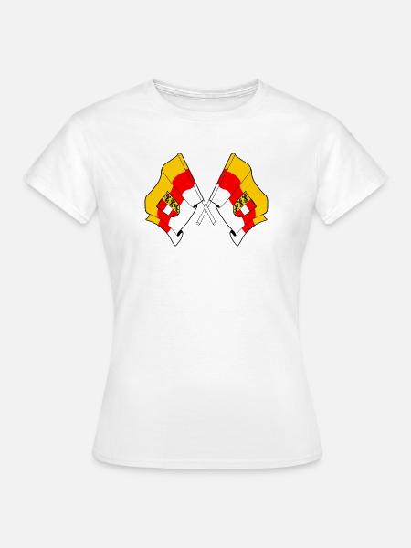 Kärnten Kreuzflaggen - Frauen T-Shirt - Weiß