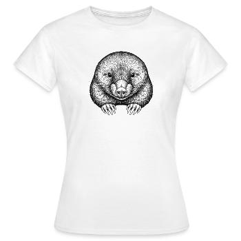 Taupe - T-shirt Femme - blanc - Devant - AI Model Female 172 dark (172cm)