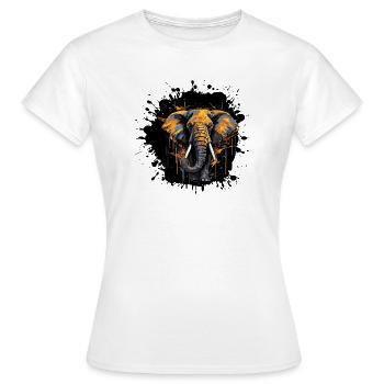 Elephant Splash - Women's T-Shirt - white - Front - AI Model Female 172 dark (172cm)