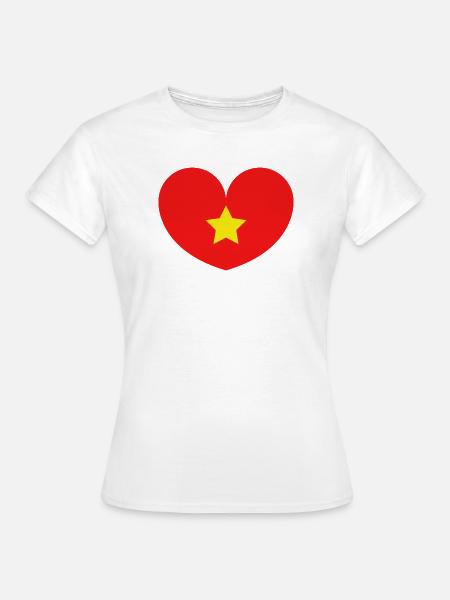 Vietnam-Flagge - Frauen T-Shirt - Weiß