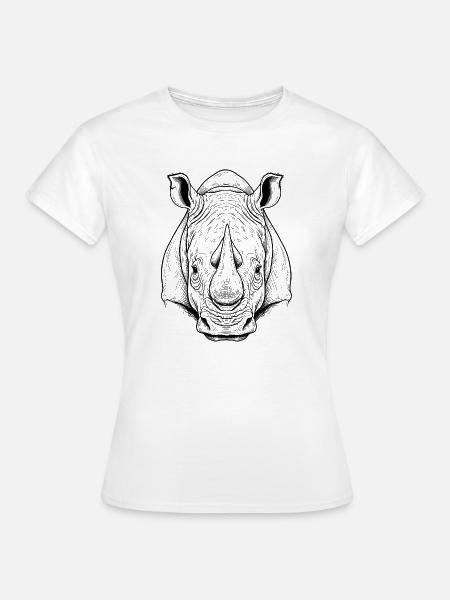 Nashorn - Frauen T-Shirt - Weiß