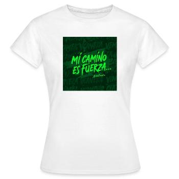 My path is strength - Women's T-Shirt - white - Front - AI Model Female 172 dark (172cm)