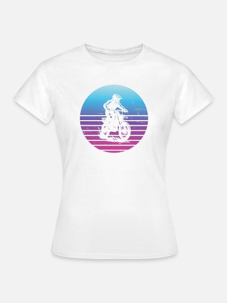 Direkte Motocross Aussage - Frauen T-Shirt - Weiß
