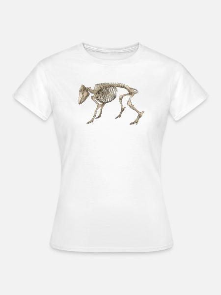 Illustration Boar Skeleton - Frauen T-Shirt - Weiß