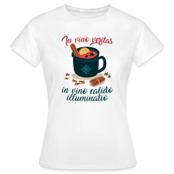 La vérité réside dans le vin, dans le vin chaud... - T-shirt Femme - blanc - Devant - AI Model Female 172 dark (172cm)