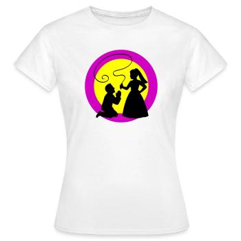 Bride and groom Wedding - Women's T-Shirt - white - Front - AI Model Female 172 dark (172cm)