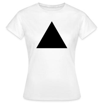 Dreieck - Frauen T-Shirt - Weiß - Vorne - AI Model Female 172 dark (172cm)