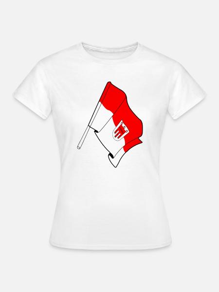 Flagge Vorarlberg - Frauen T-Shirt - Weiß