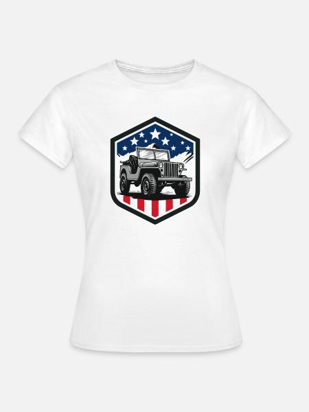 Willys-Overland-Jeep-USA - Frauen T-Shirt - Weiß