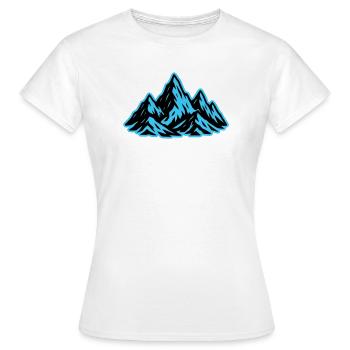 Berge Gipfel Symbol - Frauen T-Shirt - Weiß - Vorne - AI Model Female 172 dark (172cm)
