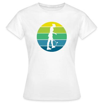 tennis - T-shirt Femme - blanc - Devant - AI Model Female 172 dark (172cm)