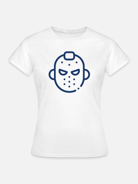 Maskikon Eishockey - Frauen T-Shirt - Weiß