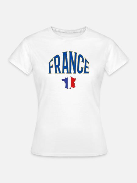 France - Frauen T-Shirt - Weiß