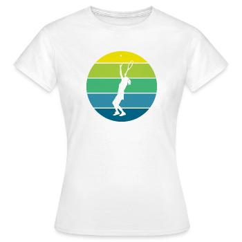 Tennis - Frauen T-Shirt - Weiß - Vorne - AI Model Female 172 dark (172cm)