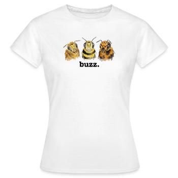 Bourdonnement des abeilles – Bourdonnement drôle pour les amateurs d’abeilles - T-shirt Femme - blanc - Devant - AI Model Female 172 dark (172cm)